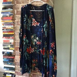 American Eagle Hawaiian Kimono Beach Coverup